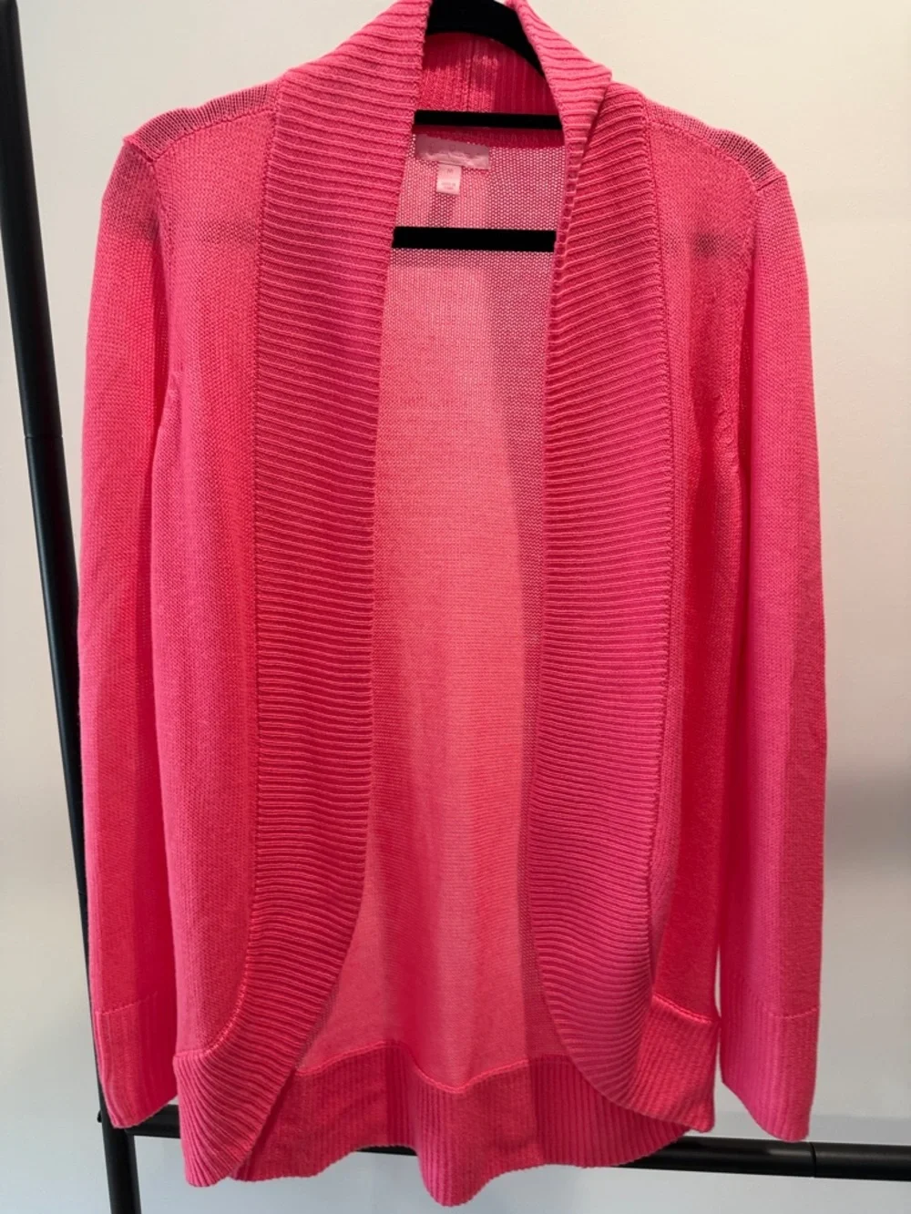 Lilly Pulitzer Bright Pink Open-Front Cardigan - Picture 2 of 12